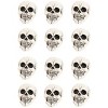 HalloweenCostumes.com  Large Realistic Skull 12-Pack Halloween Party Decoration Set, Black/Brown - 2 of 4