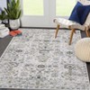 Washable Area Rug – Non-Slip Ultra-Thin Low Pile Vintage Oriental Distressed Carpet for Living Room, Bedroom, Dining, Office & Nursery, Multi-Color - 4 of 4