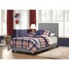 Twin Size Platform Bed with Upholstered Headboard for Bedroom - 2 of 4