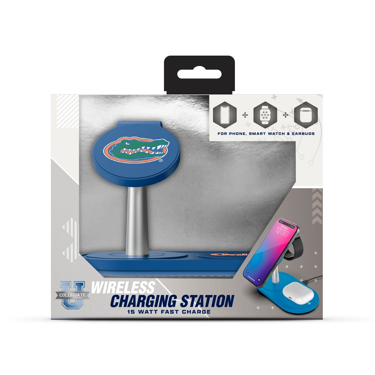 SOAR NCAA 3-in-1 Wireless Charging Station- Florida Gators - thumbnail 3