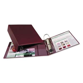 Avery Heavy-Duty Binder with One Touch EZD Rings 11 x 8 1/2 3" Capacity Maroon 79363