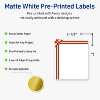 Avery Labels, 4" x 3-1/3", Gold-Red Gift Bow, Matte, 40ct - 2 of 4
