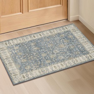 Area Rugs: Washable Non-Slip Vintage Carpet, Soft Low Pile Stain Resistant Rugs for Living Room, Bedroom, Home, Office, Dining Room - 1 of 2