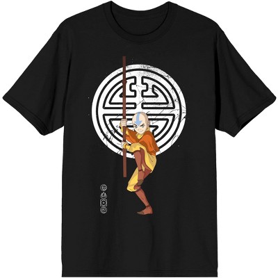  Nickelodeon Graphic Tees Avatar The Last Airbinder Mens Shirts  - Avatar The Last Airbinder T Shirt - Mens T Shirt (Small) Black : Clothing,  Shoes & Jewelry