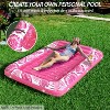 Jasonwell 4-in-1 Inflatable Tanning Lounger, Sun Tan Tub & Pool Raft, Water-Filled Mat/Pad for Adults & Kids (XXL), Rose Pink - 2 of 4