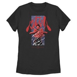 Womens Mortal Kombat II Kitana Classic Steel Fan Pose T Shirt - 1 of 4