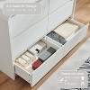 SinCiDo Modern 47" Wide Bedroom Dresser w/ 6 Drawers Dressers Hests of Drawers w/ Curved Profile Design,for Closet for Bedroom,Living Room - 4 of 4