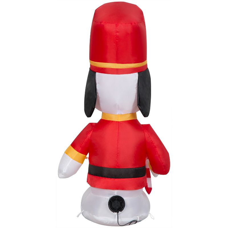 Gemmy Christmas Inflatable Snoopy as Toy Solider, 3.5 ft Tall, Multi, 4 of 7