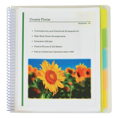 C-Line 10-Pocket Poly Portfolio With Write-On Tabs CLI33650
