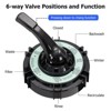 13" Sand Filter Pump, 3434GPH 3/4HP Pool Sand Filter for Above Ground and Inground Pool Up to 8500 Gallons,with 6-Way Multi-Port Valve - 3 of 4