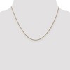 Black Bow Jewelry 1mm 14k Yellow Gold Solid Diamond Cut Spiga Chain Necklace - 2 of 4