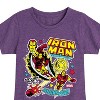 Girls' - Marvel - Iron Man Sticker Style Fitted Short Sleeve Graphic T-Shirt - 2 of 4