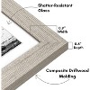Americanflat Picture Frame in Drift Wood - Displays 8x8 With Mat and 11x11 Without Mat - Composite Wood with Shatter Resistant Glass - 3 of 4