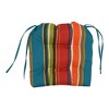 Blazing Needles, 16-inch Spun Polyester Patterned Outdoor U-shaped Tufted Chair Cushions (Set of 2) - 2 of 2