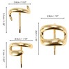 Unique Bargains Women Good Hold Ponytail Buckle Hair Clip Gold Tone 3 Pcs - 3 of 4