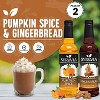 Syruvia Variety Pack - Pumpkin Spice & Gingerbread Syrup 25.4 Fl oz (2-Pack) - 2 of 4