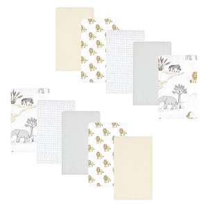 Luvable Friends Hudson Baby Flannel Burp Cloths 10pk Set - 1 of 2