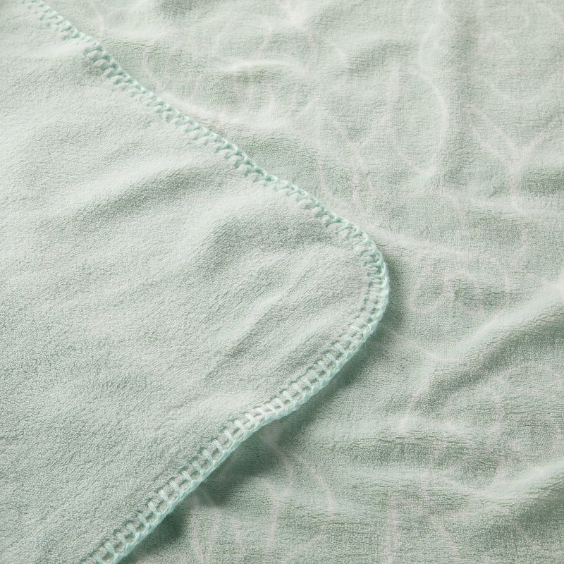 Plush Baby Blanket - Green Line Floral - Cloud Island&#8482;, 4 of 6