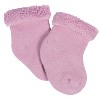 Gerber Baby Girls' 12-Pack Terry Wiggle Proof® Socks Lavender Garden - 3-6 Months - 2 of 4