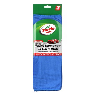 Turtle Wax 3pk Microfiber Glass Towels