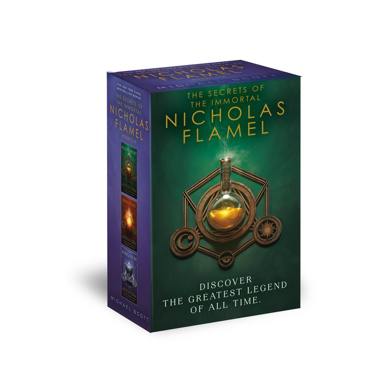 The Secrets of the Immortal Nicholas Flamel Boxed Set (3-Book) - by  Michael Scott (Mixed Media Product), 1 of 2