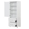 NicBex Tall Freestanding Bathroom Storage Cabinet, Modern 2-Drawer Design with Adjustable Shelf, Space-Saving Vertical Storage - 3 of 4