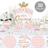 Big Dot of Happiness Mis Quince Anos - Quinceanera Sweet 15 Birthday Party Decor and Confetti - Terrific Table Centerpiece Kit - Set of 30 - 2 of 4