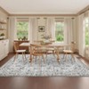 Washable Area Rugs Floral Print Accent Carpet with Non-Slip Backing, Stain-Resistant Farmhouse Floor Cover, Soft Low Pile Indoor Mat - 3 of 4