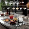 36 Inch cooktop,8900 W 5 Stoves,Double power control Burner,Hot Surface Indicator,Waste heat alarm,Knob control,Scratch-resistant vitro ceramic glass - 4 of 4