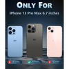 BONGEEK Magnetic Clear Designed for iPhone 13 Pro Max Case [Military Grade Drop Tested] [Compatible with MagSafe] Black Clear Case - 2 of 4