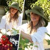 Tirrinia Women’s Neck Flap Bucket Hat with Wide Brim - Lightweight Breathable UPF 50+ Sun Hats, Perfect for Hiking Safari Fishing Garden Party, Solid - 2 of 4