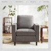 CAVINAS Linen Accent Chair with Mid-Height Backrest,Mid-Century Upholstered Living Room Chairs,Reading Chairs for Living Room - 2 of 4