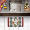 Stupell Industries Gingham & Floral Star Shape Printed Anti-Fatigue Floor Mat, design by Nicole Tamarin, 30"x18" - 3 of 4