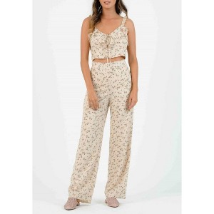 Women's Iris Palazzo Floral Print High Rise Wide Leg Pants - LUCCA - 1 of 4