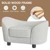 Pet sofa bed, chenille sofa with washable cushions, suitable for cats and dogs - 4 of 4