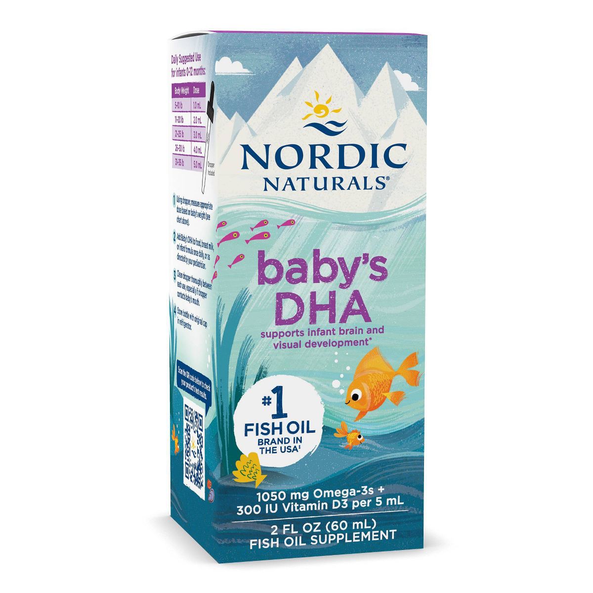 Nordic Naturals Baby's DHA Liquid Dietary Supplement - 2 fl oz - thumbnail 5