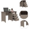 NicBex 47.2 Inch Computer Home Office Desk with 3 Drawers and 1 Shelf for Study Room,Bedroom and Office,Oak - 4 of 4