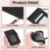 Unique Bargains PU Leather Zipper Design Credit Card Holder 2 Pcs - 3 of 4