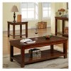 miBasics Sineca Simple Natural Wood Grain Sofa Table Dark Cherry: Transitional Entryway Table with Storage Shelf - 3 of 4