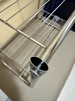 JRMM Bronze Towel Racks with Shower Caddy Shelf, Bathroom Shelf with Towel  Bar and 2 Hooks for Hanging Shower Ball, Shampoo Holder Organizer Wall