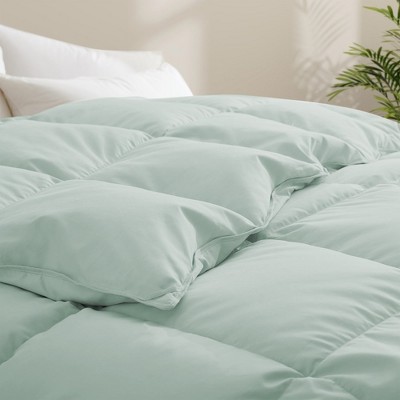 Pastel Green Twin Down Comforter with Polyester Cover