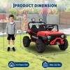 24V Ride on Car with Remote Control, 2 Seater Ride on Toy for Kids, Kids Electric Vehicles, Spring Suspension - 2 of 4