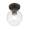 Livex Lighting Downtown 1 - Light Semi-Flush Mount in  Bronze - 4 of 4