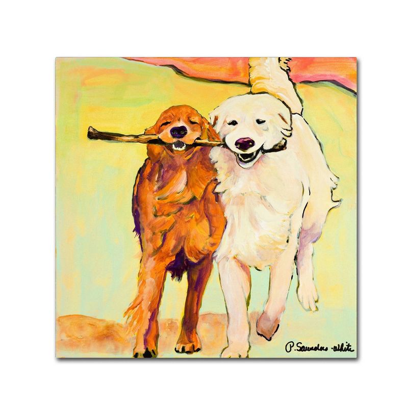 18&#34; x 18&#34; Stick with Me by Pat SaundersWhite - Trademark Fine Art, 1 of 4
