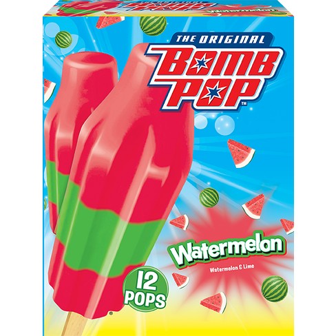 The Original Bomb Pop Frozen Watermelon Pops - 21oz/12ct : Target