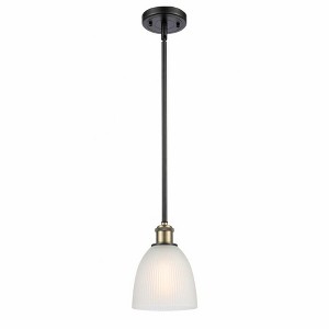 Castile - 1 Light Stem Hung Mini Pendant In Industrial Style-9 Inches Tall and 6 Inches Wide - 1 of 1