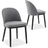 Upholstered Dining Chairs Set of 2,Modern Fabric Wooden Dining Room Chair Kitchen Chairs with High Back & Deep Seat for Kitchen & Dining Room - 4 of 4