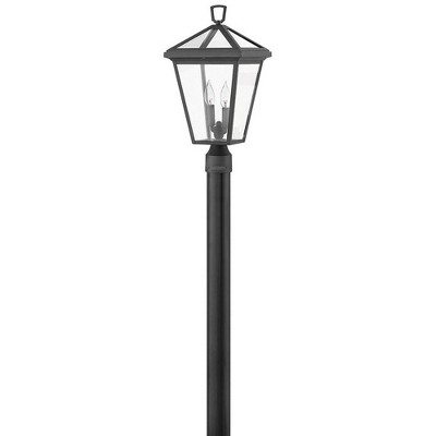 Estate Elegance Museum Black 2-Light Outdoor Post Light with Clear Glass