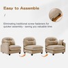 Chenille Cloud Modular Sectional Sofa Bed with Ottoman - 4 of 4