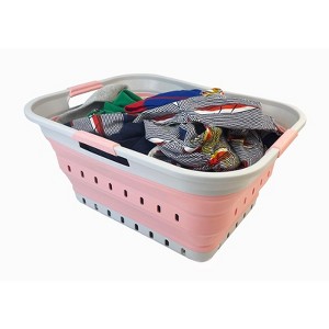SAMMART 42L (11 gallon) Collapsible Plastic Laundry Basket - 1 of 4